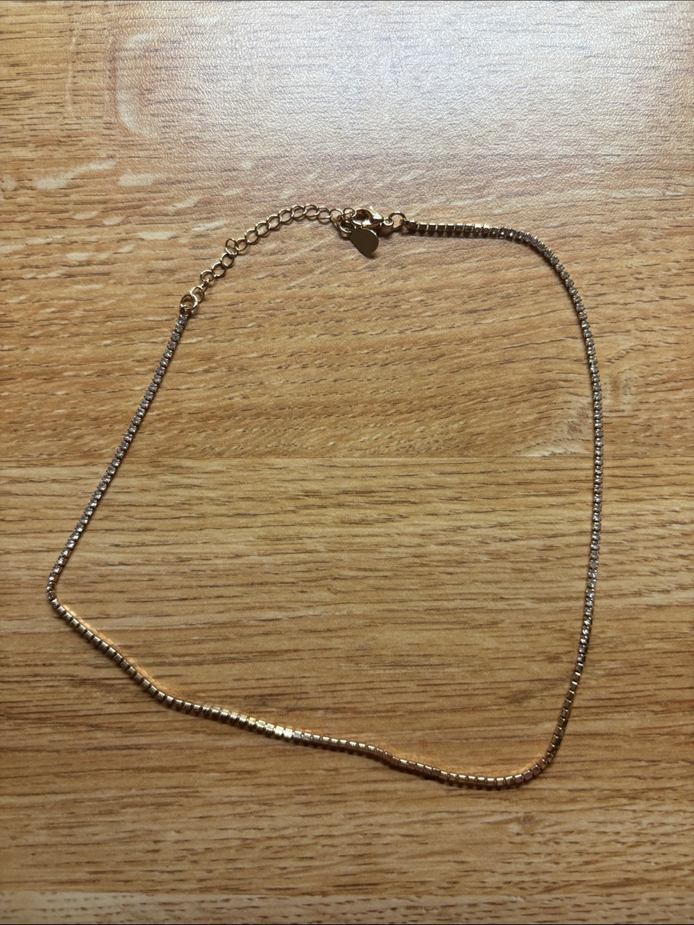 Delicate Gold-Tone Women's Box Chain Necklace
